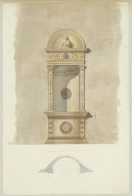 Skizzenbuch Italienreise, Pavia, Certosa, Ädikula