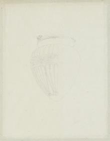 Skizzenbuch Italienreise, unbezeichneter Ort, Vase