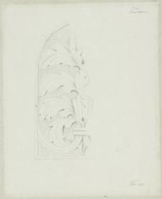 Skizzenbuch Italienreise, Rom, Musei Vaticani, Reliefstudie