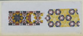 Skizzenbuch Italienreise, Rom, Santa Maria in Aracoeli, Mosaik sowie San Lorenzo [fuori le mura?], Kosmatenstudien