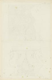 Skizzenbuch Italienreise, Rom, Musei Vaticani, Candelaberbasen