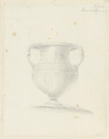 Skizzenbuch Italienreise, Neapel, Museo Archeologico Nazionale di Napoli, Vase