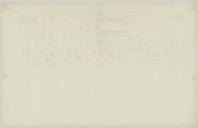 Skizzenbuch Italienreise, Pompeji, unbezeichnetes Gebäude, Grundriss