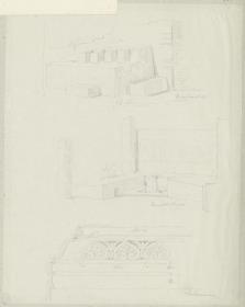 Skizzenbuch Italienreise, Pompeji, unbezeichnetes Gebäude