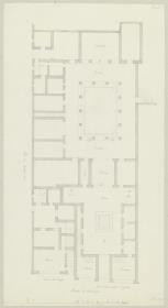 Skizzenbuch Italienreise, Pompeji, Casa del Cinghiale, Grundriss