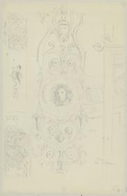 Skizzenbuch Italienreise, Pompeji, Casa di Ariadne