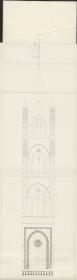 Skizzenbuch Italienreise, unbezeichneter Ort, Turm