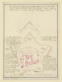 Grundriss der Festung Rosenberg bei Kronach