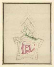 Grundriss der Festung Rosenberg bei Kronach