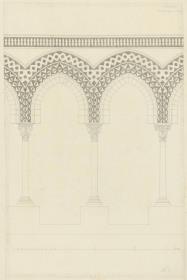 Skizzenbuch Italienreise, Monreale, Kloster [?], Arkaden
