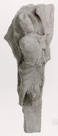 Männlicher Adorant mit Turban und Nimbus (Fragment)