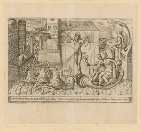 Feuerwerk für Christian IV., dänischer König, in Berlin 1595
