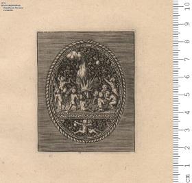 (4) 6 Blatt einer Folge: ovale Taschenuhrdeckel