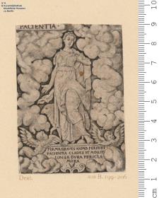 (6) 1 Bl. einer Folge: Tugenden, Pacientia; aus. B. 199-206.