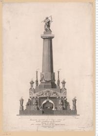 Monumento sepolcrale per l'Esequie solenni di Maria Isabella Di Braganza ... 1819.