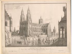 Nr. IV: Kathedralkirche in Schillers Tragödie: die Jungfrau von Orleans ... gedrukt von Schäffer in Braunschweig.