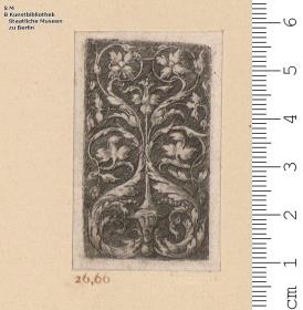 (1) Kleinmeister, Unbenannte: 6 Blatt Hochfüllungen.