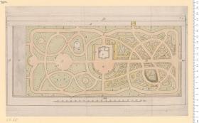 Unbekannt. 1 Bl. Gartengrundriß