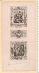 (1) Premier [Deuxieme] Cayer de Panneaux, Frises et sujets Arabesques. Composés et Gravés par Fr. M. Quéverdo. A Paris chez Chereau et Joubert ...