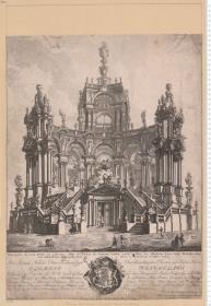 Ehren Tempel der Heiligen Ioanne Franciscae von Chantal [Ehrenpforte, des heil: Ioseph von Calesanz] ... Welcher [welche zu Wien,] bey öffentlicher Feyer deren [seiner] Heiligsprechung ... [zu Wien] durch den Herrn v[on] Hochenberg errichtet worden ... Gegraben von Carl Schütz ... zu finden in Wien u. Augspurg bey der gemeinsch[afftl]. Academ[isch]. Kunsthandlung ...