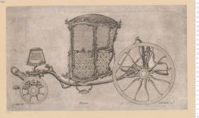 1 Blatt einer Folge mit Wagen