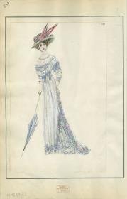 Tageskleid von Bernard et C.ie, Modell Bergeronnette