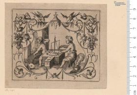 Die Goldschmid-Kunst, und Vornehmsten operationen Derselben ... in goldschmid dienlich, artigen Kindl-figuren, benebst, Kunstreichen Zierd-einfassungen vorgstellt, Augspurg 1606 (Titel fehlt)