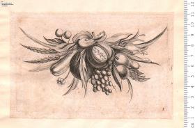 3 Blatt einer Folge: Fruchtgehänge, Nr. 1-3. Blatt 1 bez: Johan Jäger jnvent. C. Schmidt. fecit.