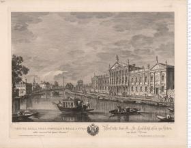 Veduta Della Villa Imperiale E Reale A Stra ... F: Tironi pin: A. Sandi sc. da Bonvecchiato Negoziante de Libri ... Venezia.