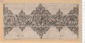 Spitze^BF Vnd Lavbwerck, Fvr Die Goltschmit. Grotis et point pour grauer Basin aegir tafs et fallir pour les orfeure et aultre artifsien 1589. Theodor de Bry fecit et excu.