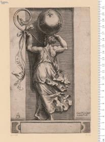 Dekorative Figuren mit dem Wappen der Medici.