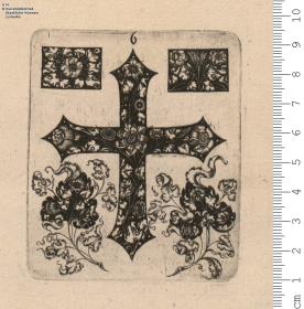 (1) Folge: Schmuckstücke, kleine Geräte und Zierflächen mit Blumenwerk auf schwarzem Grund