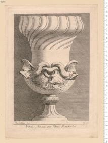 Vase Inventé par Edme Bouchardon. H (=Huquier) Sc.