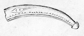 Rasiermesser (?), vorn abgebrochen