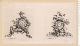 (7) Folge: 1 Blatt mit 2 Platten je eine Standuhr