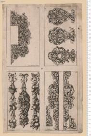Neues Zierahten Büchlein von allerhand Schrein-werck. ausgefertiget von G: C: Erassmus. Nürnberg in Verlegung Johann Hoffmann ... 1695