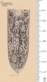 (2) 3 Blatt Spitzen von Dolchscheiden