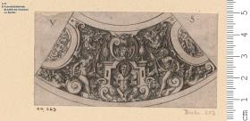 (2) 2 Blatt einer Folge: gebogene Randornamente.