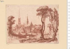 (3) Suite de Paysages par hoüel. Hoüel del. Demarteau l.né sculp.