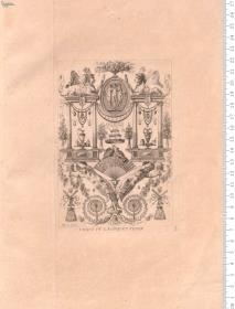 Arabesques Inventés, Et Gravés, Par I. D. Dugourc. 1782. A Paris chez Chereau rüe des Mathurins ...