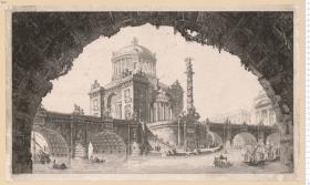 Entwurf zu einer Brücke, bez: Daubenton inve. Germain Sc. 1775.