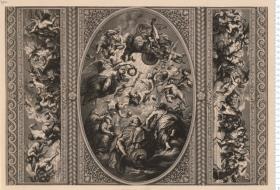 Deckenbild aus White-Hall, bez: P. P. Rubens Pinx. S. Gribelin Sculp.