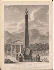 Obélisque Elévé A La Gloire De Louis XVI. Sur La Place Du Port Vendres ... 1780 ... D'après les Desseins du Sr. De Wailly ...
