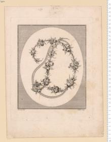 I.er Cahier De Lettres Alphabétiques En Fleurs Dessinées par N. Bruchon et Gravées par C. Colinet. A Paris chez Chereau rue des Mathurins.