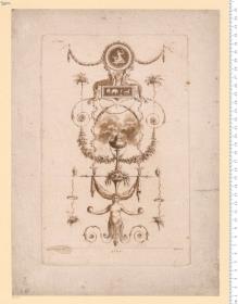 1 Blatt aus: Nouvelle Collection D'Arabesques. A Paris chez les Freres Guyot: 4.e Cahier, N.o. 3. Lavallier Poussin del. Guyot direx. A. P. D. R.