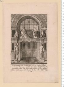 Representation de la Sepulture que Messire Charles Marquis et Comte de Rostaing a fait faire dans l'Eglise des Feuillans St. Bernard de Paris ... 1640.