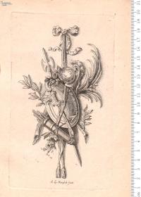 Folge: Trophäen. A. L. Moeglich fecit. [1774].