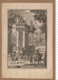 3 Bl. (Nr. 2, 3, 5) aus einer 1707 dat. Folge von Wandbildern.