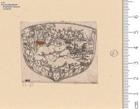 (3) 3 Blatt Bacchusknaben in Landschaft in geschweifter Fassung