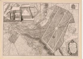 Plan du Chateau, Jardins et Parc De Gaillon ... Par ... Le Tellier. 1748.